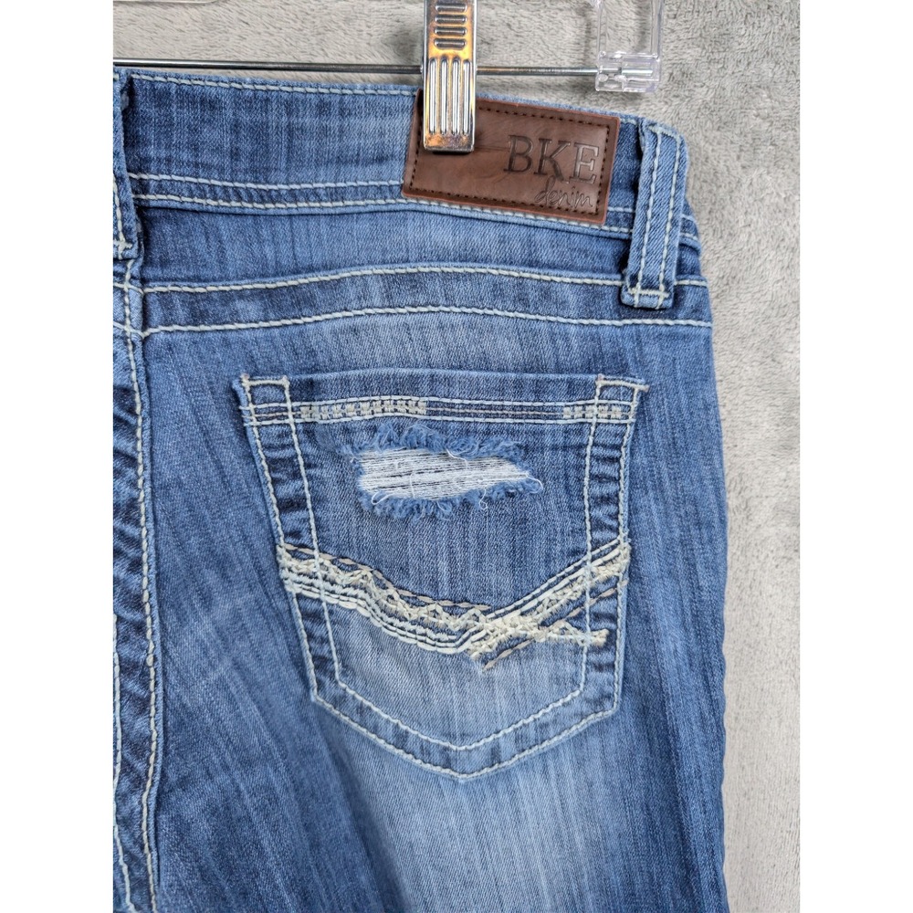 BKE Stella Low Rise Bootcut Jeans Rodeo Distressed - Picture 8 of 8